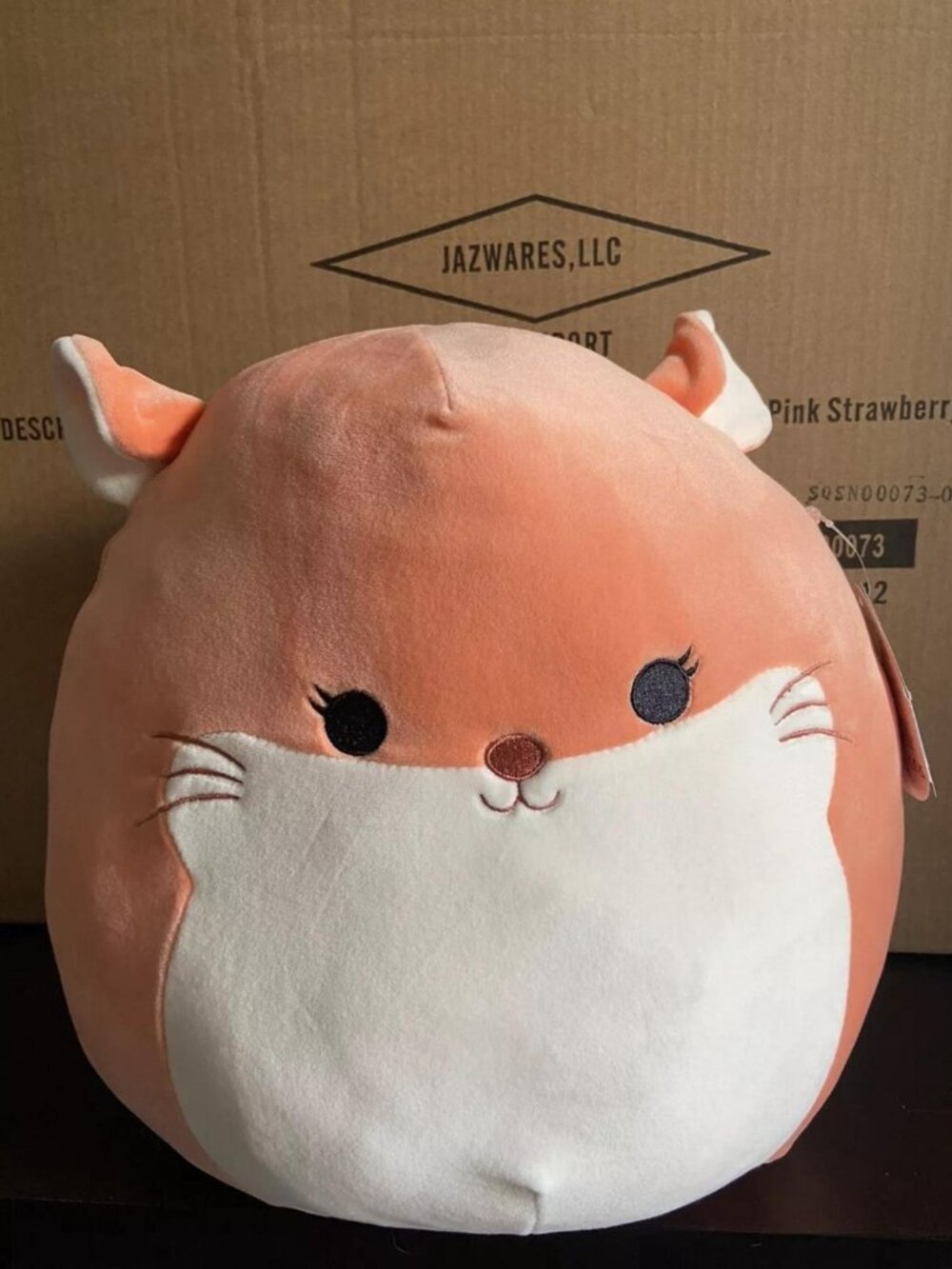 Squishmallow 12" Erica Peach Chinchilla Medium Plush